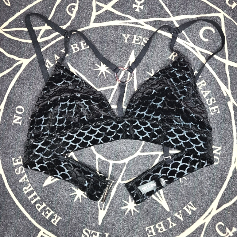 Black Velvet Mermaid Bralet